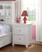 Lacey White Nightstand (2 DRAWERS) - Home Furniture And More (Brentwood, MD)