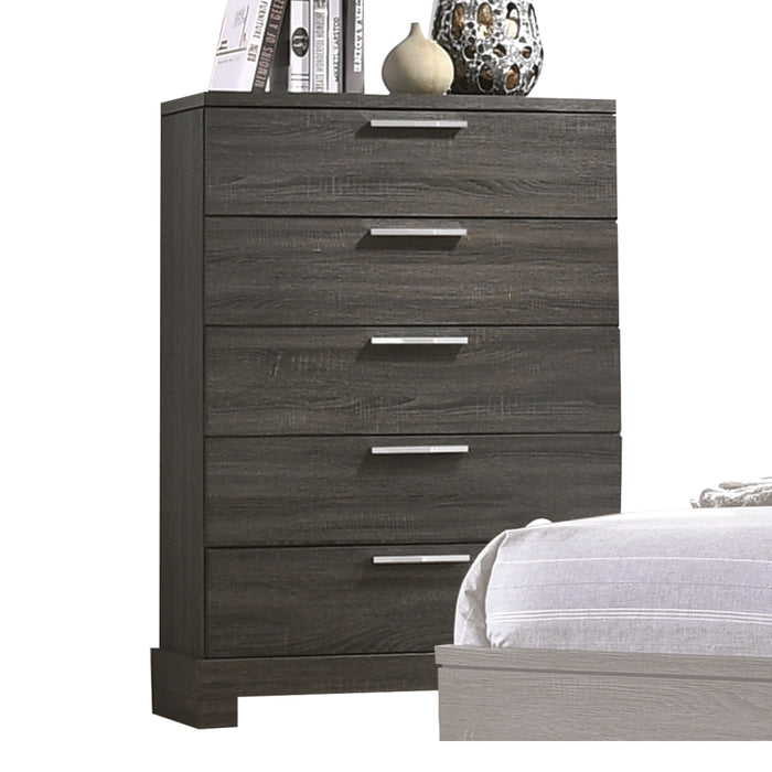 Lantha Gray Oak Chest - Home Furniture And More (Brentwood, MD)