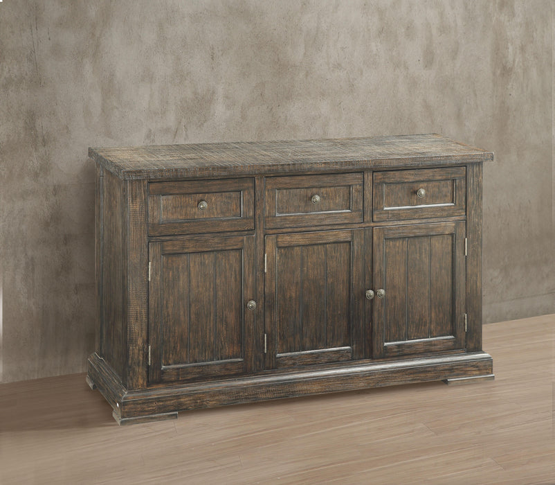 Landon Salvage Brown Server - Home Furniture And More (Brentwood, MD)