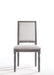 Leventis Cream Linen & Weathered Gray Side Chair - Home Furniture And More (Brentwood, MD)