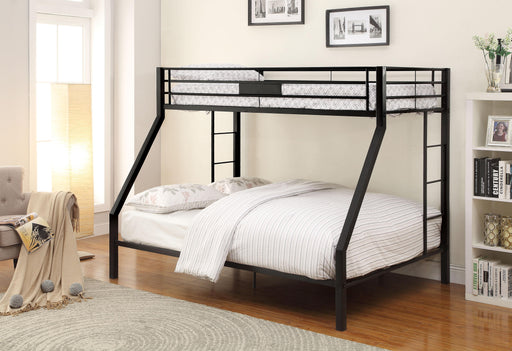 Limbra Sandy Black Bunk Bed (Twin XL/Queen) - Home Furniture And More (Brentwood, MD)
