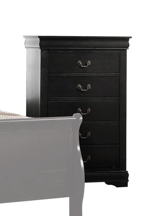 Louis Philippe Black Chest - Home Furniture And More (Brentwood, MD)