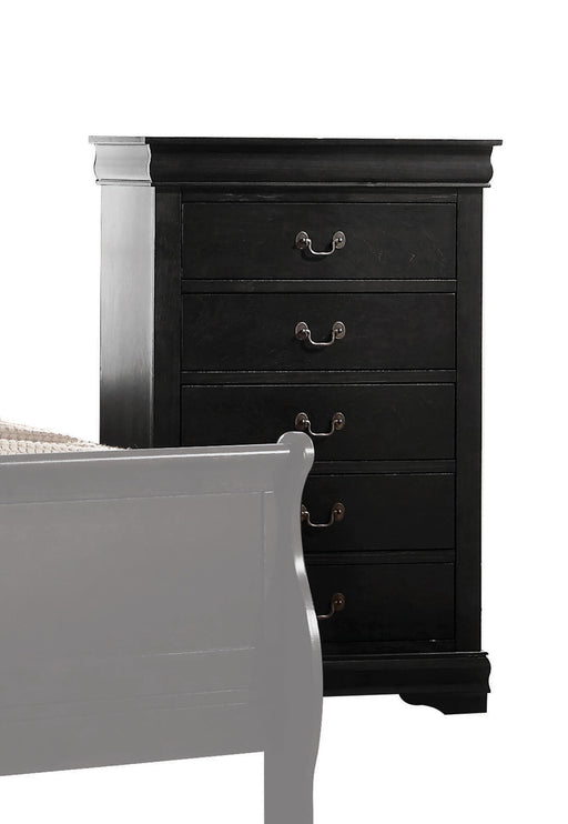 Louis Philippe Black Chest - Home Furniture And More (Brentwood, MD)