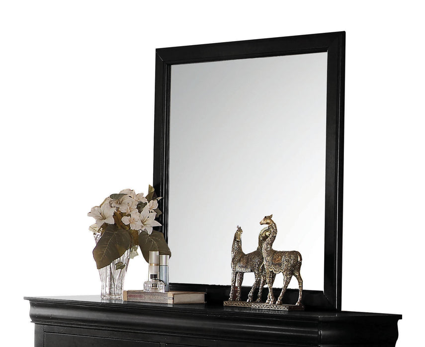 Louis Philippe Black Mirror - Home Furniture And More (Brentwood, MD)