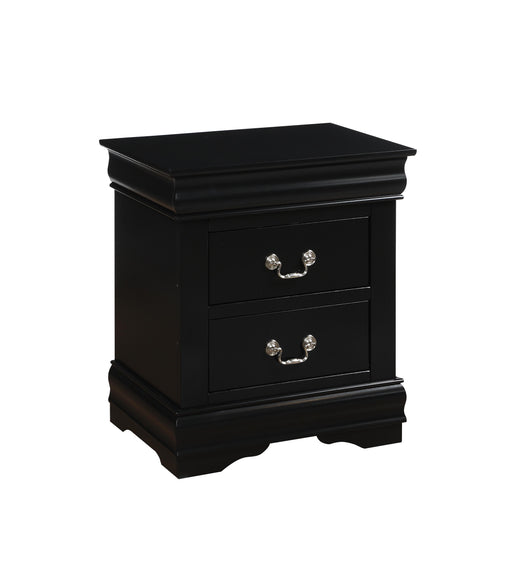 Louis Philippe Black Nightstand - Home Furniture And More (Brentwood, MD)