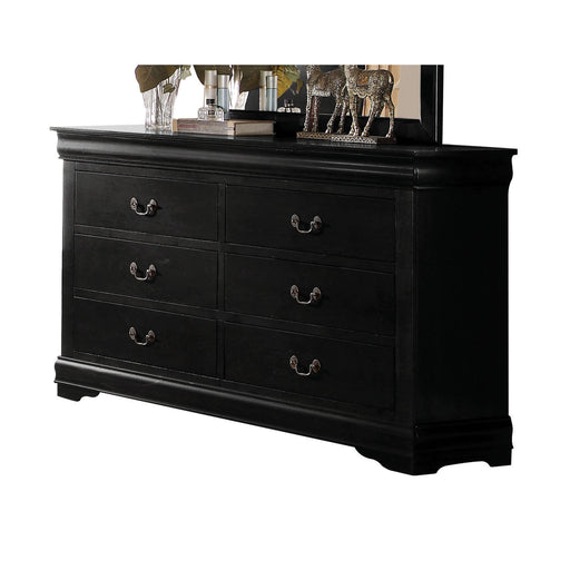 Louis Philippe Black Dresser - Home Furniture And More (Brentwood, MD)