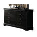 Louis Philippe Black Dresser - Home Furniture And More (Brentwood, MD)