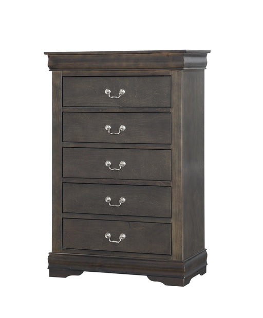 Louis Philippe Dark Gray Chest - Home Furniture And More (Brentwood, MD)