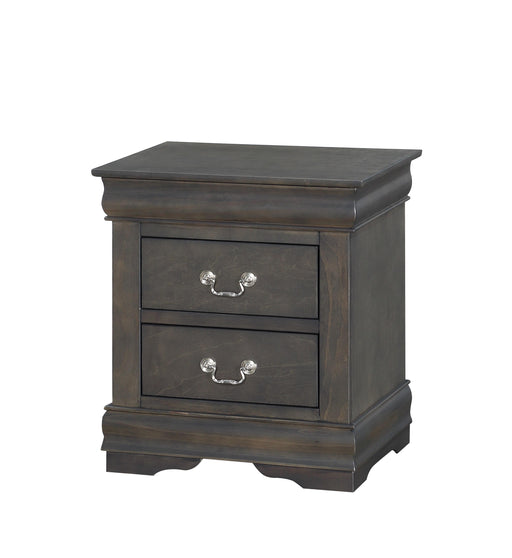 Louis Philippe Dark Gray Nightstand - Home Furniture And More (Brentwood, MD)