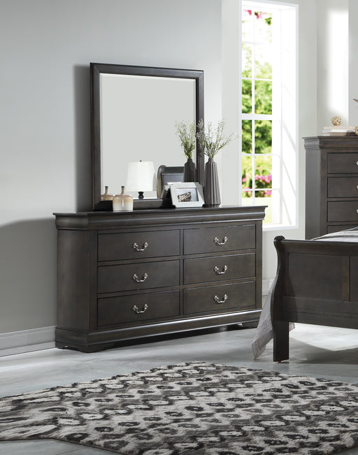 Louis Philippe Dark Gray Dresser - Home Furniture And More (Brentwood, MD)