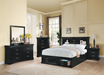 Louis Philippe III Black Queen Bed - Home Furniture And More (Brentwood, MD)