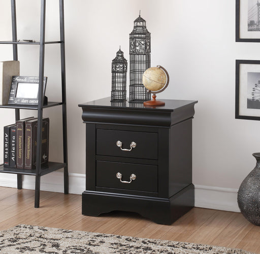 Louis Philippe III Black Nightstand - Home Furniture And More (Brentwood, MD)