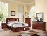 Louis Philippe III Cherry Queen Bed - Home Furniture And More (Brentwood, MD)