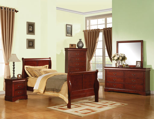 Louis Philippe III Cherry Twin Bed - Home Furniture And More (Brentwood, MD)