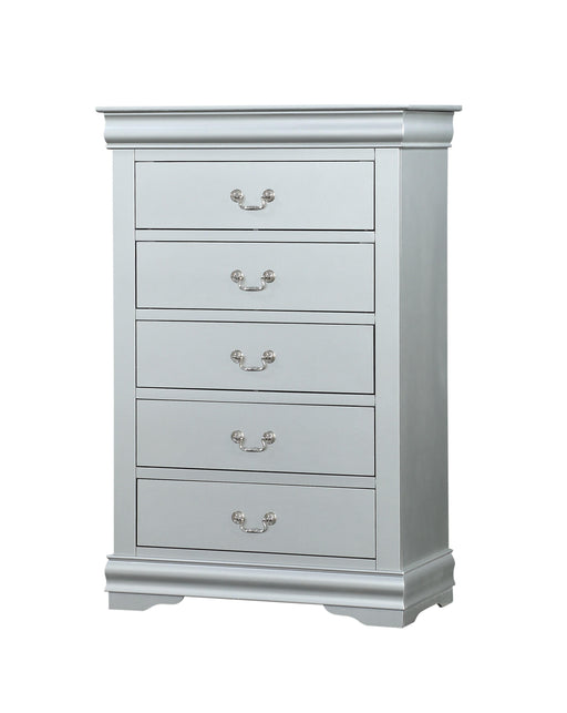 Louis Philippe Platinum Chest - Home Furniture And More (Brentwood, MD)