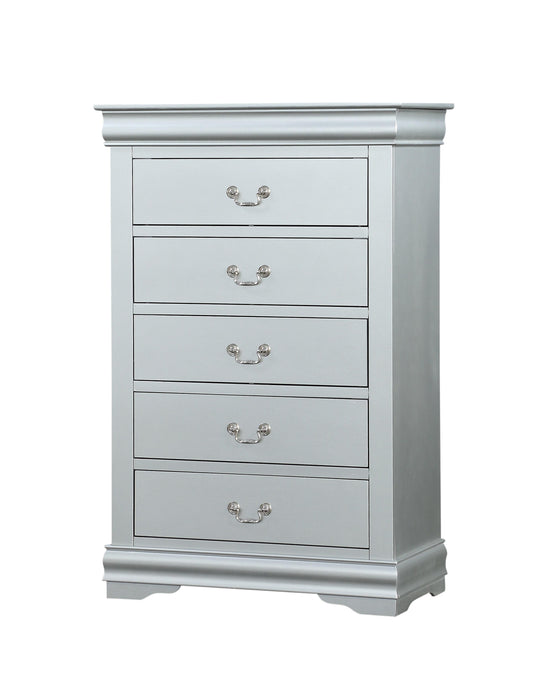 Louis Philippe Platinum Chest - Home Furniture And More (Brentwood, MD)