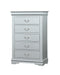 Louis Philippe Platinum Chest - Home Furniture And More (Brentwood, MD)