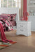 Louis Philippe III White Nightstand - Home Furniture And More (Brentwood, MD)
