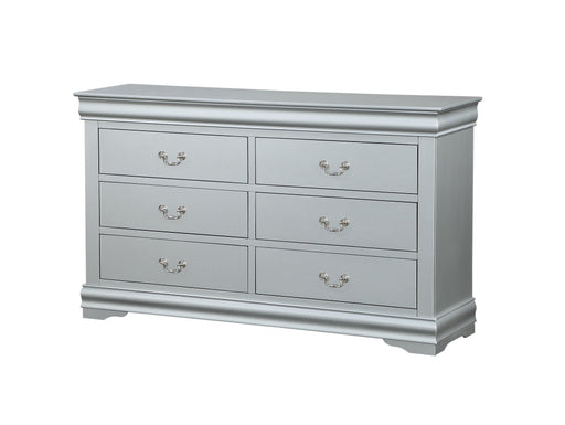 Louis Philippe Platinum Dresser - Home Furniture And More (Brentwood, MD)