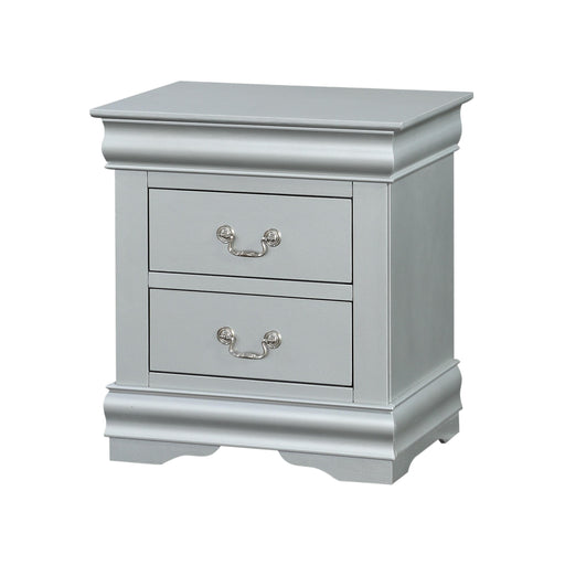 Louis Philippe Platinum Nightstand - Home Furniture And More (Brentwood, MD)