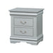 Louis Philippe Platinum Nightstand - Home Furniture And More (Brentwood, MD)