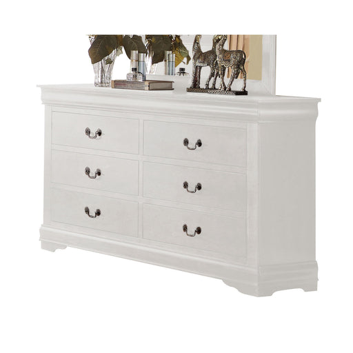 Louis Philippe White Dresser - Home Furniture And More (Brentwood, MD)