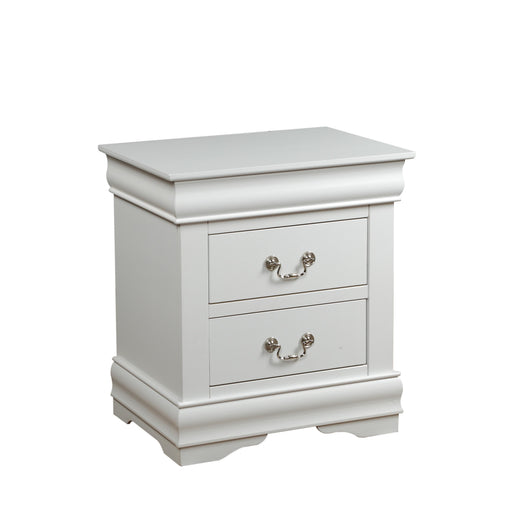 Louis Philippe White Nightstand - Home Furniture And More (Brentwood, MD)