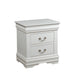 Louis Philippe White Nightstand - Home Furniture And More (Brentwood, MD)