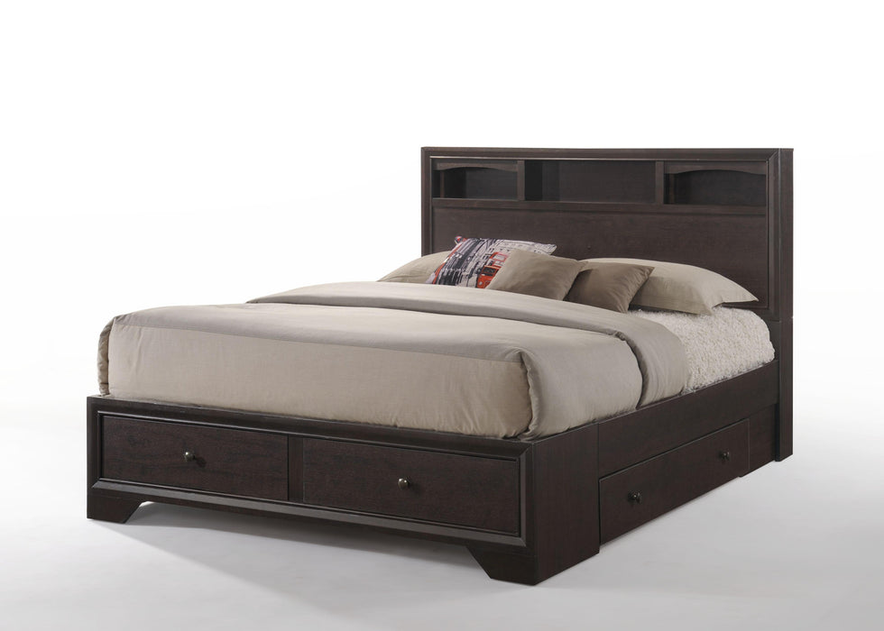Madison II Espresso Queen Bed - Home Furniture And More (Brentwood, MD)