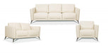 Malaga Cream Leather Sofa - Home Furniture And More (Brentwood, MD)