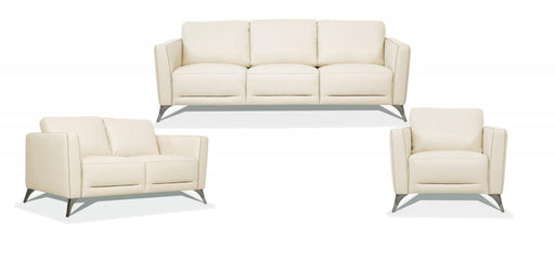 Malaga Cream Leather Sofa - Home Furniture And More (Brentwood, MD)