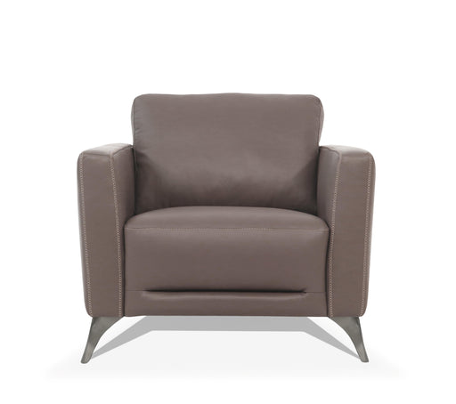 Malaga Taupe Leather Chair - Home Furniture And More (Brentwood, MD)