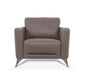 Malaga Taupe Leather Chair - Home Furniture And More (Brentwood, MD)