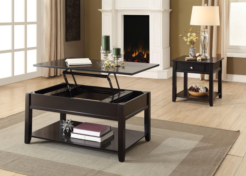 Malachi Black Coffee Table - Home Furniture And More (Brentwood, MD)