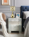 Maisha Mirrored & Faux Crystals Accent Table - Home Furniture And More (Brentwood, MD)