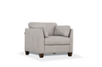 Matias Dusty White Leather Chair - Home Furniture And More (Brentwood, MD)