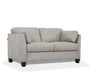 Matias Dusty White Leather Loveseat - Home Furniture And More (Brentwood, MD)