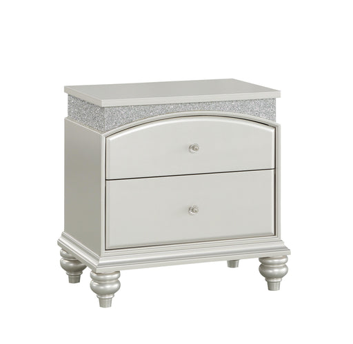 Maverick Platinum Nightstand - Home Furniture And More (Brentwood, MD)