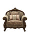 Mehadi Velvet & Walnut Chair & 2 Pillows - Home Furniture And More (Brentwood, MD)
