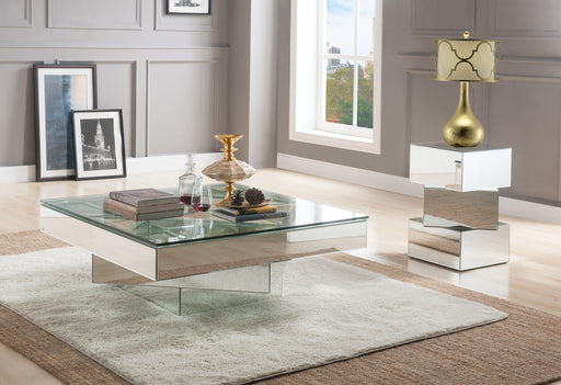 Meria Mirrored Coffee Table - Home Furniture And More (Brentwood, MD)