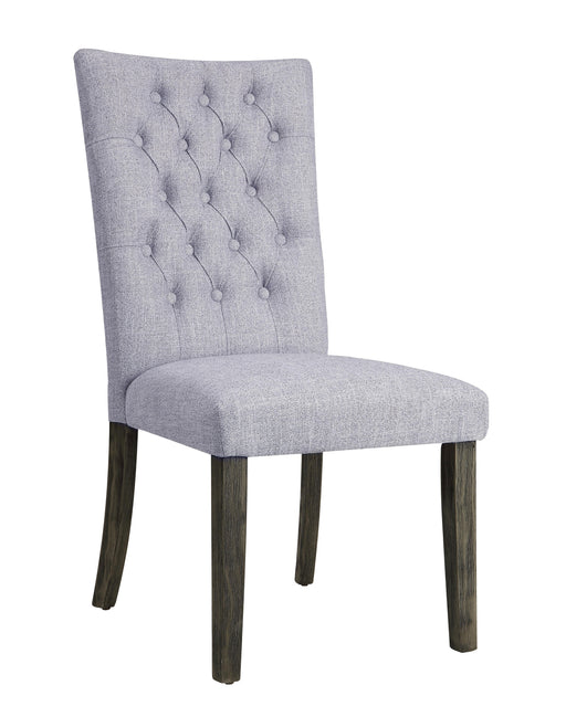 Merel Gray Linen & Gray Oak Side Chair - Home Furniture And More (Brentwood, MD)