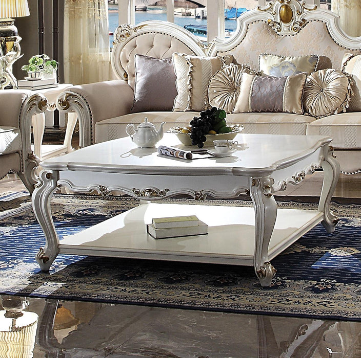 Picardy Antique Pearl Coffee Table - Home Furniture And More (Brentwood, MD)