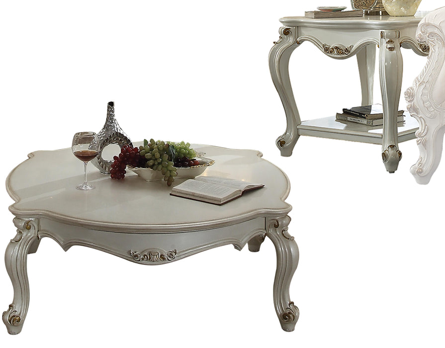 Picardy Antique Pearl Coffee Table - Home Furniture And More (Brentwood, MD)