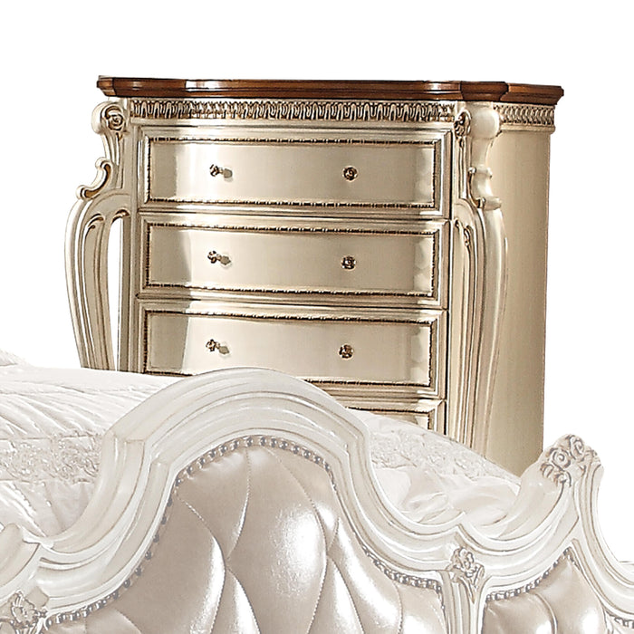 Picardy Antique Pearl & Cherry Oak Chest - Home Furniture And More (Brentwood, MD)