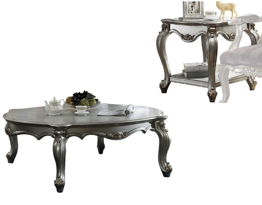 Picardy Antique Platinum Coffee Table - Home Furniture And More (Brentwood, MD)