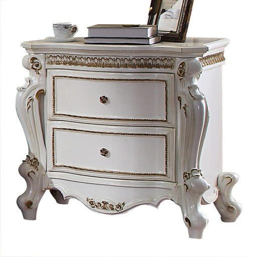 Picardy Antique Pearl Nightstand - Home Furniture And More (Brentwood, MD)