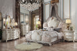 Picardy Fabric & Antique Pearl Eastern King Bed - Home Furniture And More (Brentwood, MD)