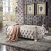 Picardy Fabric & Antique Pearl Bench - Home Furniture And More (Brentwood, MD)