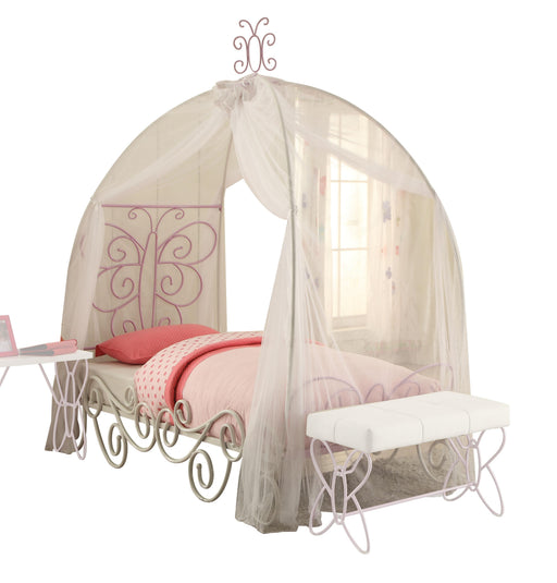 Priya II White & Light Purple Full Bed - Home Furniture And More (Brentwood, MD)