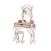 Priya II White & Light Purple Vanity Set - Home Furniture And More (Brentwood, MD)